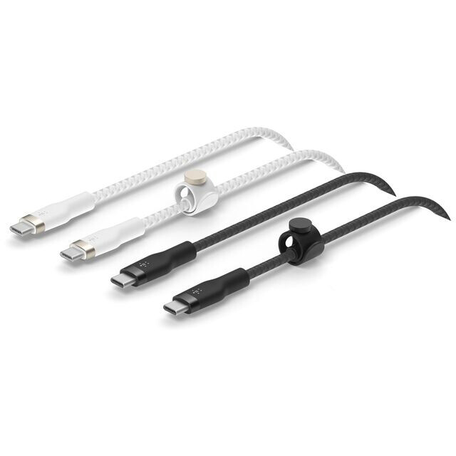 Кабель USB Type-C - USB Type-C, 1м, Belkin CAB011bt1MBW2PK (2 шт.)