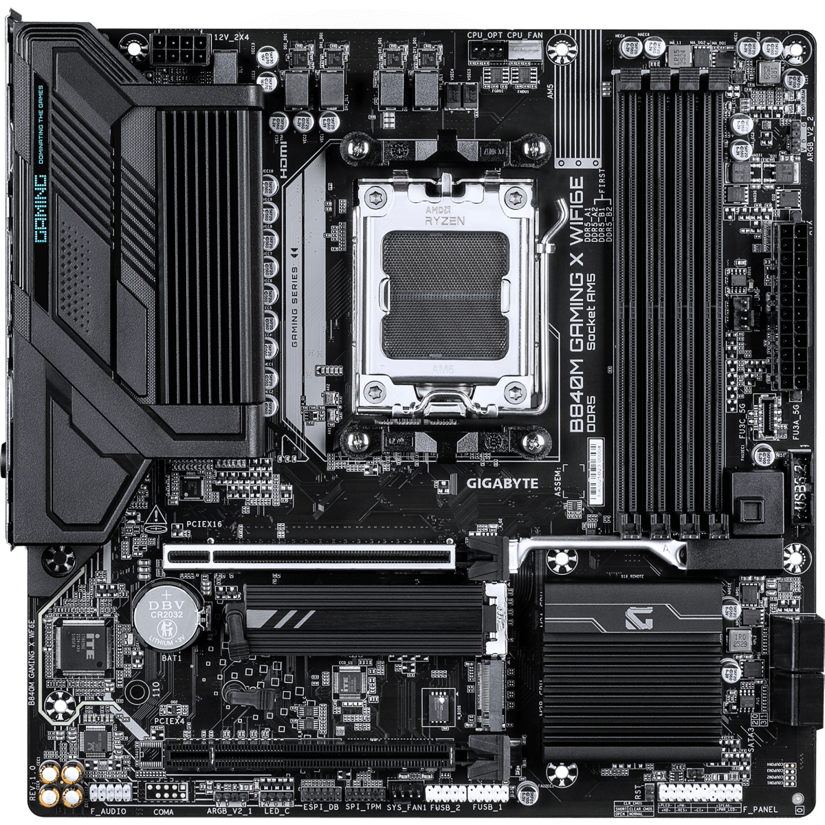 Материнская плата Gigabyte B840M GAMING X WIFI6E