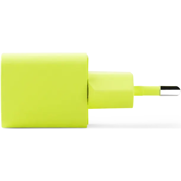 Сетевое зарядное устройство ttec SmartCharger Pro GAN 20W Neon Yellow + Lightning Cable - 2SCG20LNS - фото 4