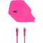 Сетевое зарядное устройство ttec SmartCharger Pro GAN 20W Neon Pink + Lightning Cable - 2SCG20LNP