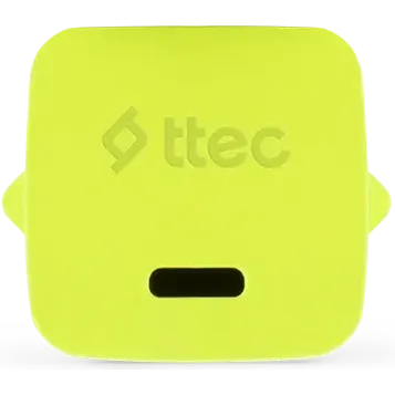 Сетевое зарядное устройство ttec SmartCharger Pro GAN 20W Neon Yellow + USB-C Cable - 2SCG20CNS - фото 3