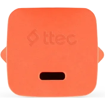Сетевое зарядное устройство ttec SmartCharger Pro GAN 20W Neon Orange + USB-C Cable - 2SCG20CNT - фото 3