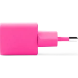 Сетевое зарядное устройство ttec SmartCharger Pro GAN 20W Neon Pink + USB-C Cable (2SCG20CNP)