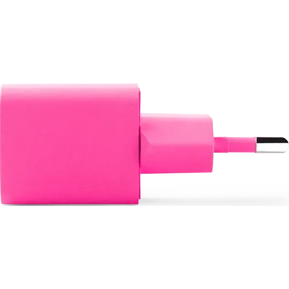 Сетевое зарядное устройство ttec SmartCharger Pro GAN 20W Neon Pink + USB-C Cable - 2SCG20CNP - фото 4
