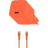 Сетевое зарядное устройство ttec SmartCharger Pro GAN 20W Neon Orange + USB-C Cable (2SCG20CNT)
