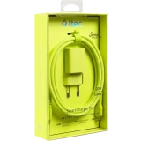 Сетевое зарядное устройство ttec SmartCharger Pro GAN 20W Neon Yellow + USB-C Cable (2SCG20CNS)