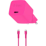 Сетевое зарядное устройство ttec SmartCharger Pro GAN 20W Neon Pink + USB-C Cable (2SCG20CNP)