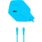 Сетевое зарядное устройство ttec SmartCharger Pro GAN 20W Neon Blue + USB-C Cable - 2SCG20CNM