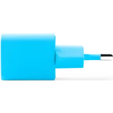 Сетевое зарядное устройство ttec SmartCharger Pro GAN 20W Neon Blue + USB-C Cable (2SCG20CNM)