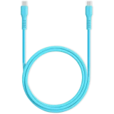 Сетевое зарядное устройство ttec SmartCharger Pro GAN 20W Neon Blue + USB-C Cable (2SCG20CNM)