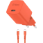 Сетевое зарядное устройство ttec SmartCharger Pro GAN 45W Neon Orange + USB-C Cable - 2SCG45CNT