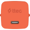 Сетевое зарядное устройство ttec SmartCharger Pro GAN 45W Neon Orange + USB-C Cable - 2SCG45CNT - фото 3