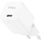 Сетевое зарядное устройство ttec SmartCharger Pro GAN 20W White (2SCG20B)