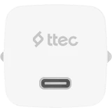 Сетевое зарядное устройство ttec SmartCharger Pro GAN 20W White (2SCG20B)