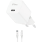 Сетевое зарядное устройство ttec SmartCharger Pro GAN 30W White + Lightning Cable - 2SCG30LB