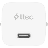 Сетевое зарядное устройство ttec SmartCharger Pro GAN 30W White + Lightning Cable (2SCG30LB)