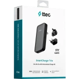 Сетевое зарядное устройство ttec SmartCharger Trio 65W Black (2SCG06S)