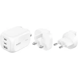 Сетевое зарядное устройство Belkin BoostCharge Pro 3-Port GaN 100W White + Travel Adapter Kit (WCH016hqWH)