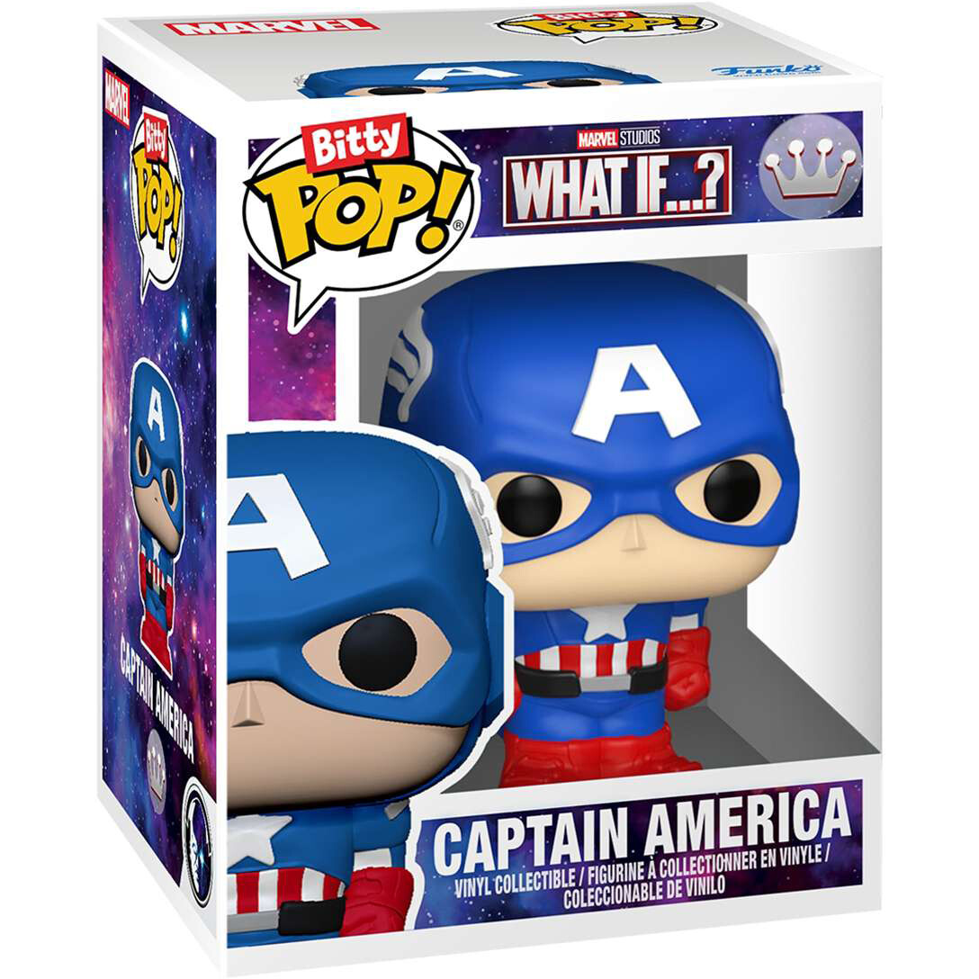 Фигурка Funko Bitty POP! Bitty Bot Marvel What If Captain America Mech with Captain America - 91388 - фото 2