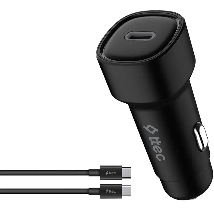 Автомобильное зарядное устройство ttec SmartCharger PD 30W + USB-C Cable - 2CKP01CS