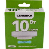 Светодиодная лампочка GENERICA LL-T80-10-230-65-GX53-G (10 Вт, GX53)