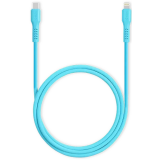 Сетевое зарядное устройство ttec SmartCharger Pro GAN 20W Neon Blue + Lightning Cable (2SCG20LNM)