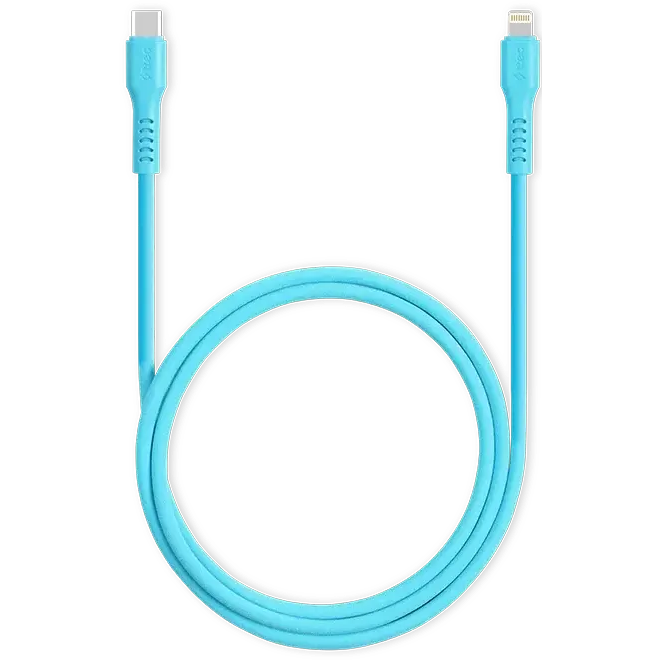 Сетевое зарядное устройство ttec SmartCharger Pro GAN 20W Neon Blue + Lightning Cable - 2SCG20LNM - фото 6