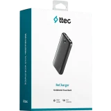Внешний аккумулятор ttec ReCharger 10.000mAh 10.5W Black (2BB234S)