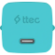 Сетевое зарядное устройство ttec SmartCharger Pro GAN 45W Neon Blue + USB-C Cable - 2SCG45CNM - фото 3