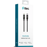 Кабель USB Type-C - Lightning, 1.5м, ttec 2DK41S Black
