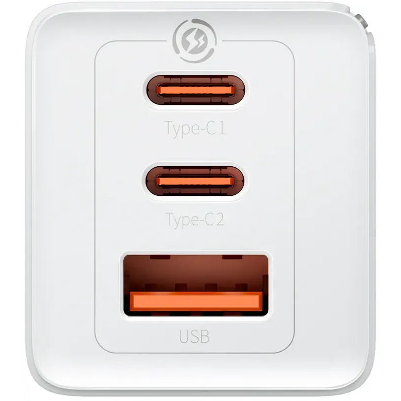Сетевое зарядное устройство Baseus GaN5 Pro 65W White - CCGP120202 - фото 6