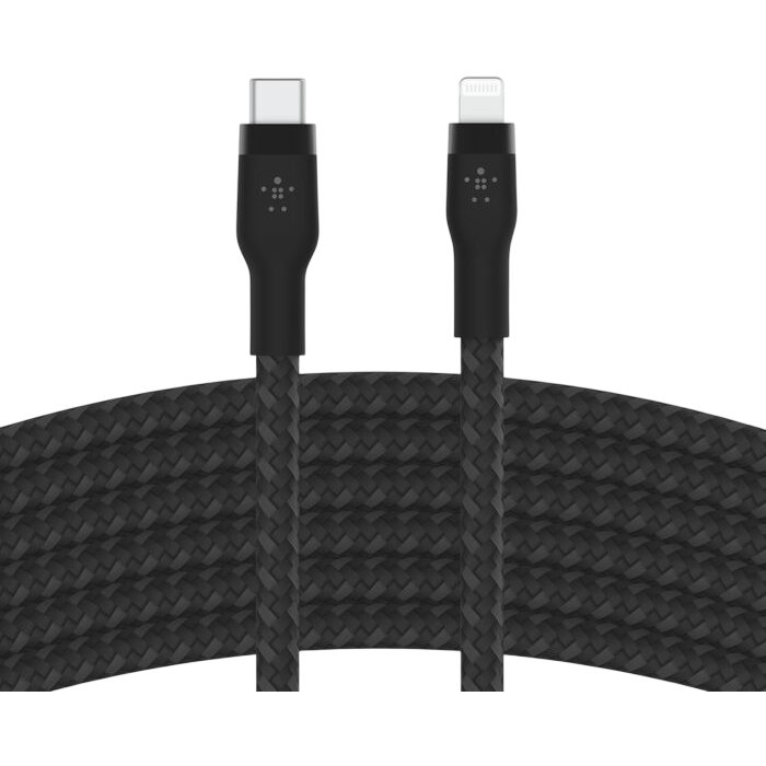 Кабель USB Type-C - Lightning, 3м, Belkin CAA011bt3MBK - фото 4