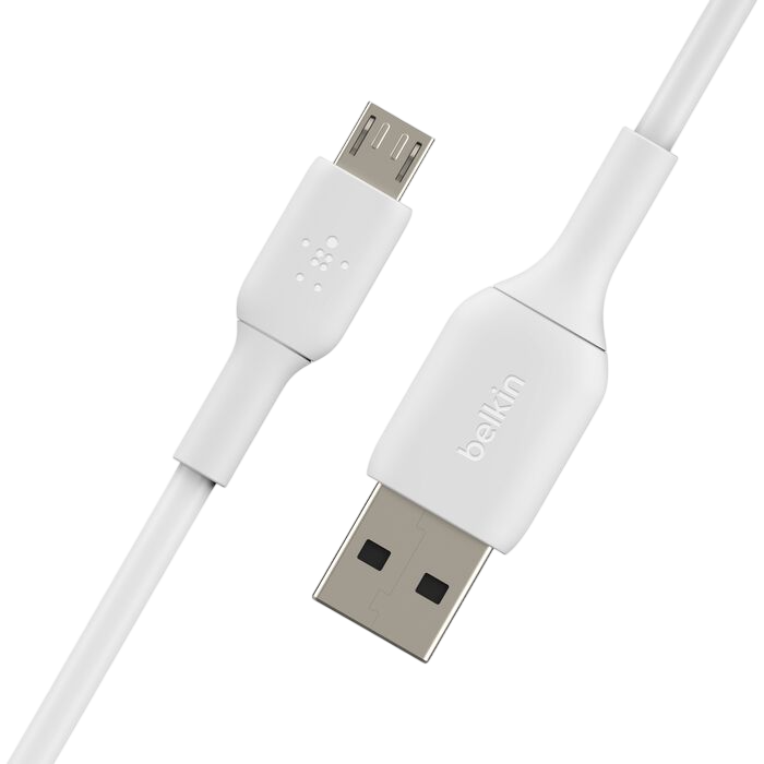 Кабель USB A (M) - microUSB B (M), 1м, Belkin CAB005bt1MWH - фото 4