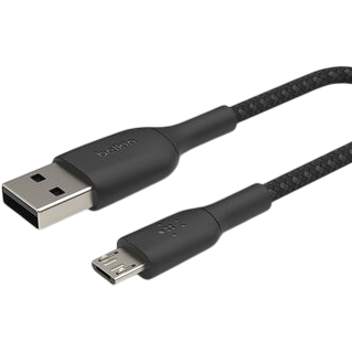 Кабель USB A (M) - microUSB B (M), 1м, Belkin CAB007bt1MBK - фото 2