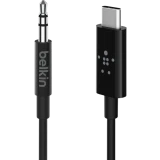 Кабель USB Type-C - 3.5 Jack, 0.9м, Belkin F7U079bt03-BLK