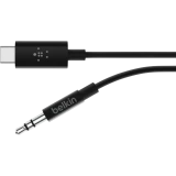 Кабель USB Type-C - 3.5 Jack, 0.9м, Belkin F7U079bt03-BLK