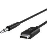 Кабель USB Type-C - 3.5 Jack, 0.9м, Belkin F7U079bt03-BLK