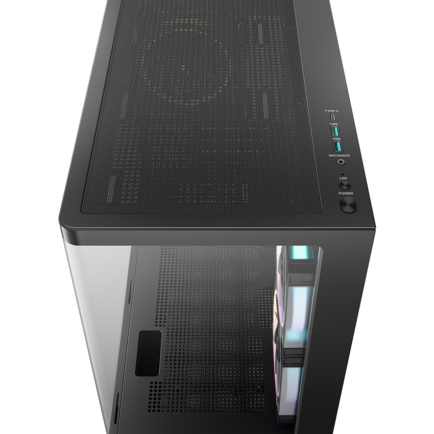 Корпус DeepCool CG380U 3F Black - R-CG380U-BKAGM3-G - фото 6