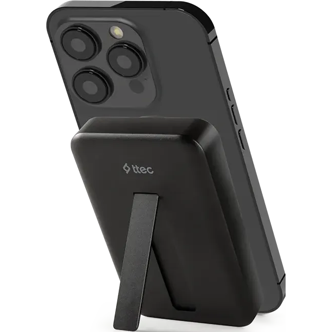 Внешний аккумулятор ttec ReCharger Pro M 10.000mAh Qi2/MagSafe Black - 2BB227S - фото 3