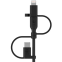 Кабель USB - microUSB/USB Type-C/Lightning, 1м, Belkin CAC001bt1MBK - фото 3