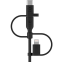 Кабель USB - microUSB/USB Type-C/Lightning, 1м, Belkin CAC001bt1MBK - фото 4