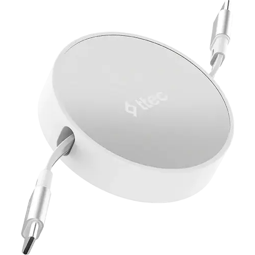 Кабель USB Type-C - USB Type-C, 1.2м, ttec 2DK65G White - фото 2