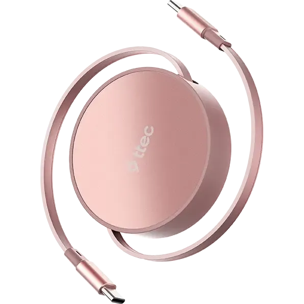 Кабель USB Type-C - USB Type-C, 1.2м, ttec 2DK65P Pink