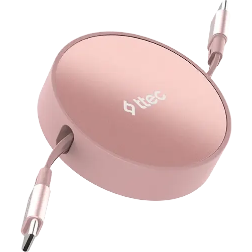 Кабель USB Type-C - USB Type-C, 1.2м, ttec 2DK65P Pink - фото 2