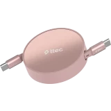 Кабель USB Type-C - USB Type-C, 1.2м, ttec 2DK65P Pink