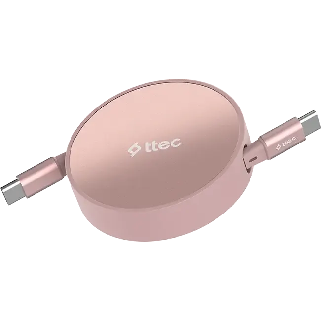 Кабель USB Type-C - USB Type-C, 1.2м, ttec 2DK65P Pink - фото 3