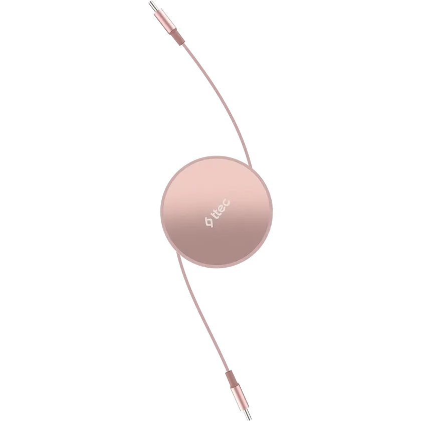 Кабель USB Type-C - USB Type-C, 1.2м, ttec 2DK65P Pink - фото 5
