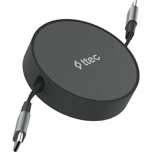 Кабель USB Type-C - USB Type-C, 1.2м, ttec 2DK65S Black - фото 2