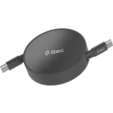 Кабель USB Type-C - USB Type-C, 1.2м, ttec 2DK65S Black