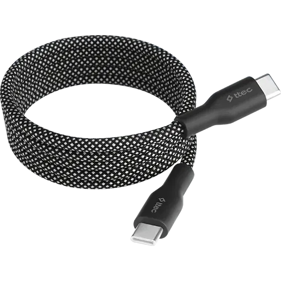 Кабель USB Type-C - USB Type-C, 1м, ttec 2DK61S Black - фото 2